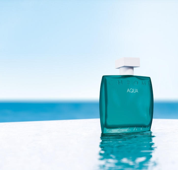 azzaro chrome aqua flacon idée parfums pour homme ete 2020