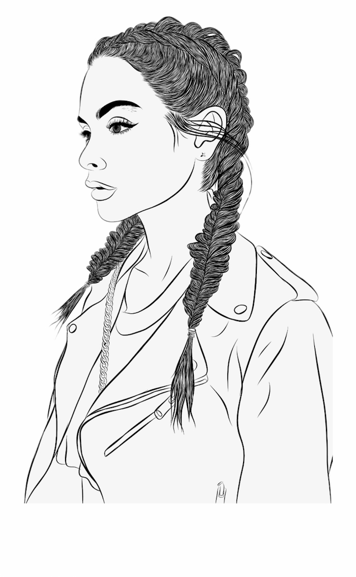 Dessin Facile Et Beau De Fille Le dessin Tumblr – trouver les meilleures idées et images