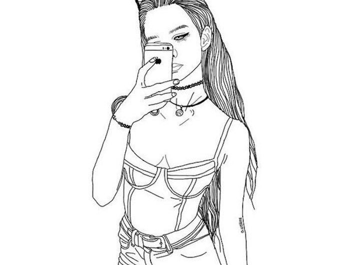 fille tumblr toujours moderne top bustier lunettes chalker fille tumblr dessin quel est le plus beau dessin du monde