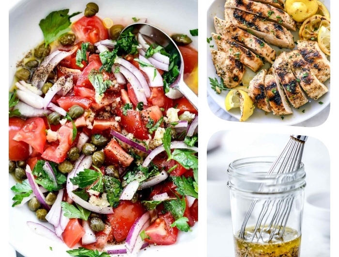 idée salade composée comment faire une salade grecque aux tomates oignons persil concombres chez soi