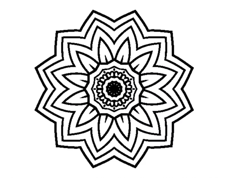 mandala facile a colorer gratuitement