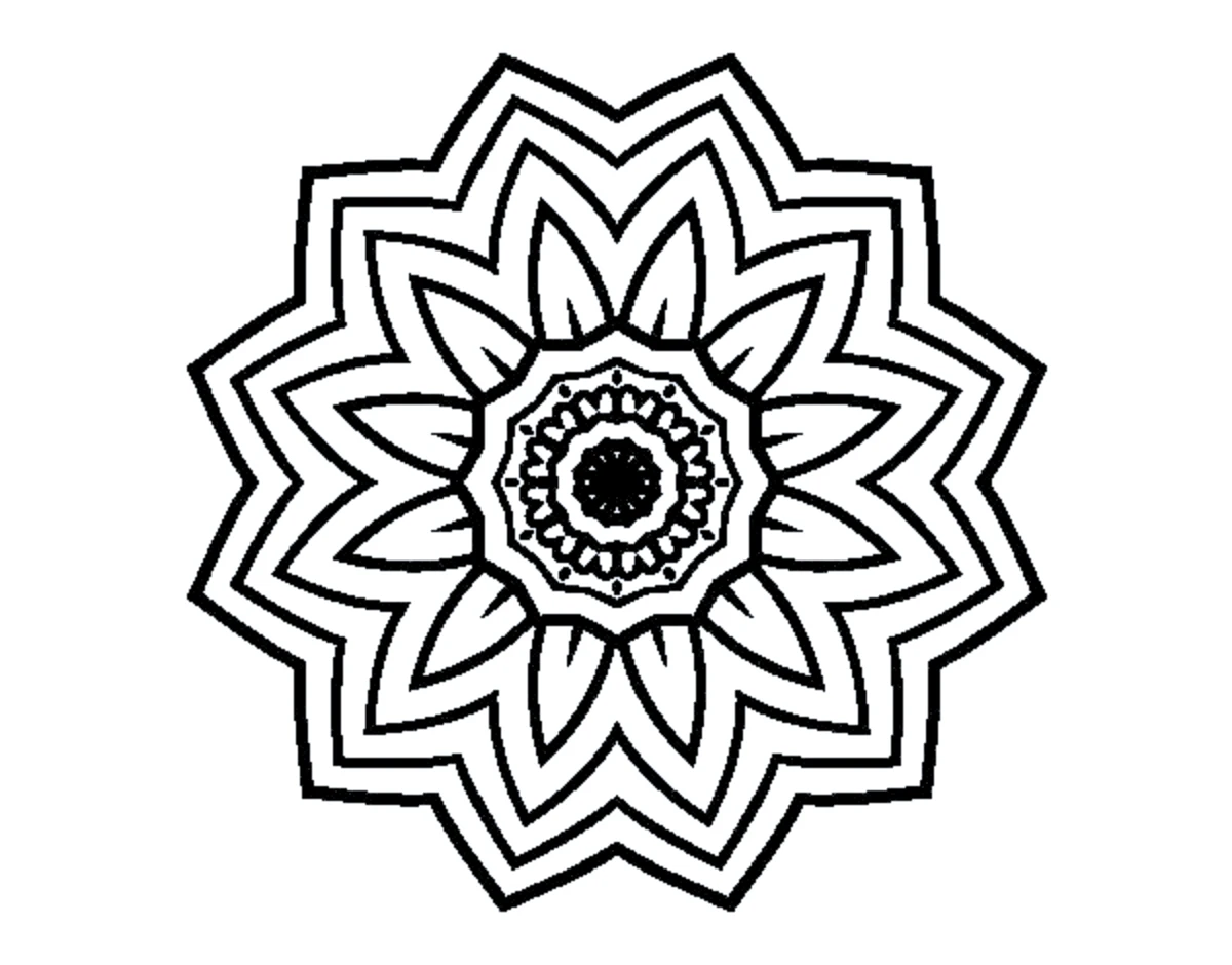 mandala facile a colorer gratuitement