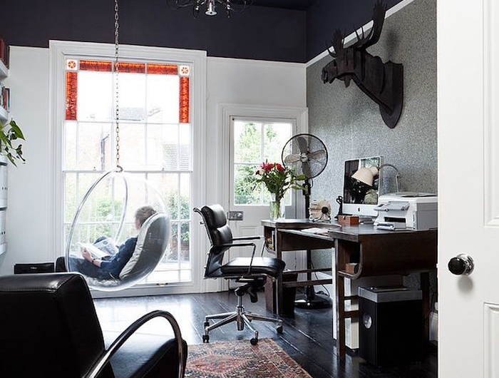 beau design maison tapis oriental fauteuil noir cuir balancoire oeuf meilleure peinture plafond noir comment associer les couleurs