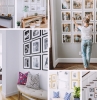 comment decorer les murs dans un couloir avec photos collage mural design entree meubles accents dores