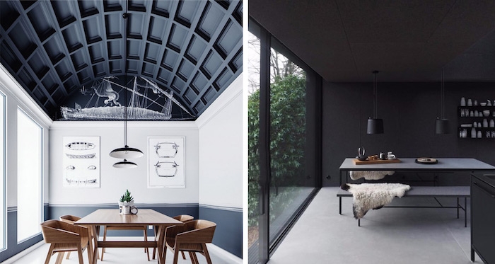 nouvelle tendance plafond noir comment peindre un plafond tendu ou ordinaire choix maison