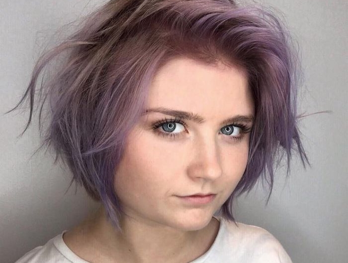 11 moderne court femme tendance coiffure 2020 coupe originqle en lilac pour jeune femme