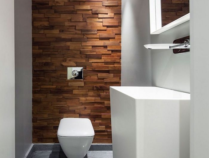 deco salle de bain idee carrelage en bois decoration de salle de bain