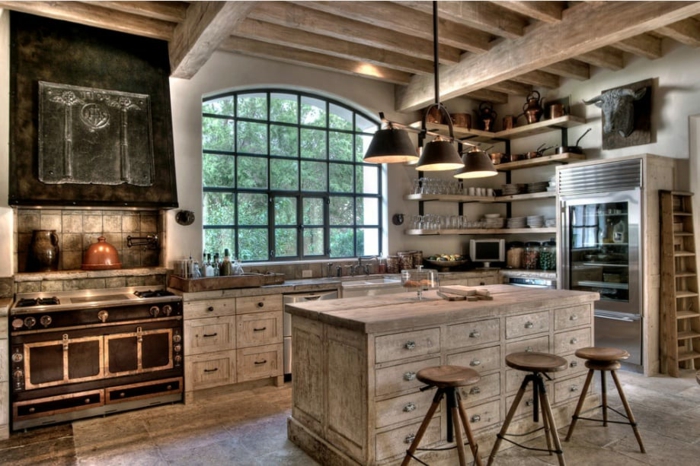 idee bois blanc cuisine bois brut comment décorer bien sa maison style industriel