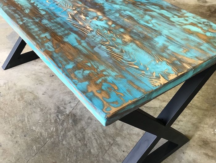 idée de couleur pour repeindre un meuble en bois relooker une table par la peinture