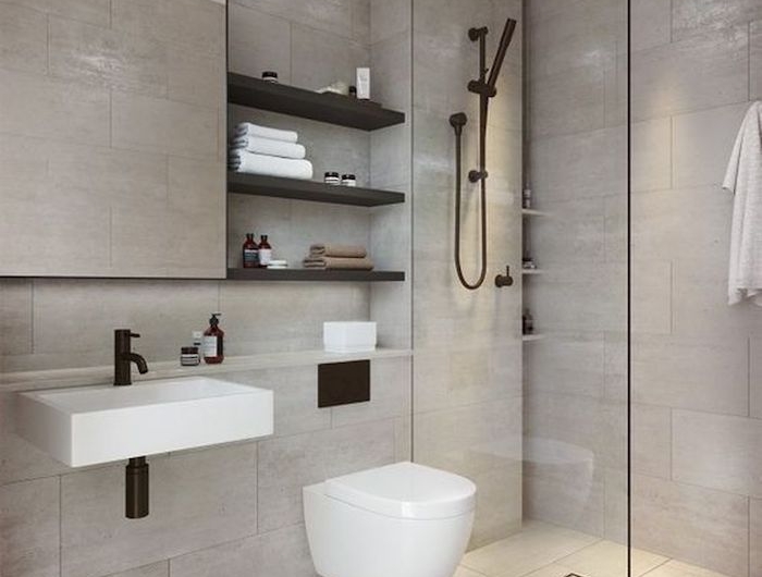 petite salle de bain idee d eclairage sallle de bain et wc creme couleur