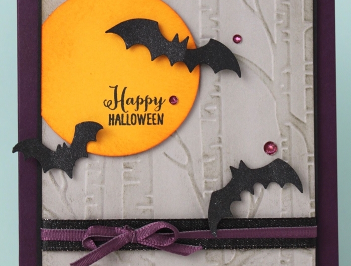art papier création carte diy activité manuelle halloween fabrication carte joyeux halloween chauve souris en papier noir