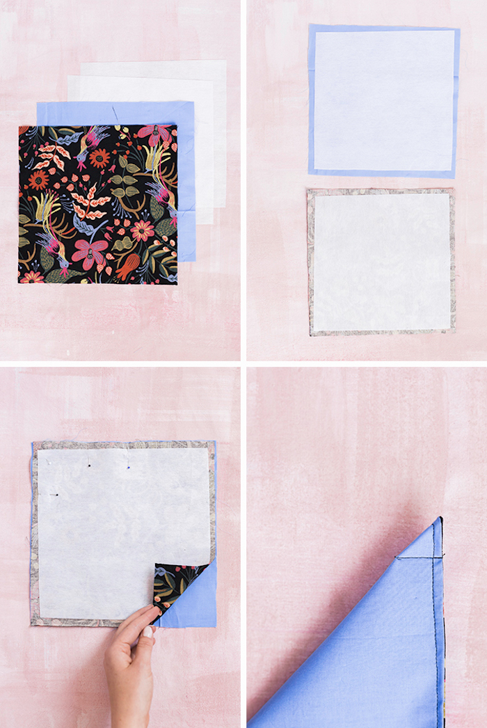 idée couture facile dans des pans de tissu recyclés comment faire panier de tissu simple soi meme