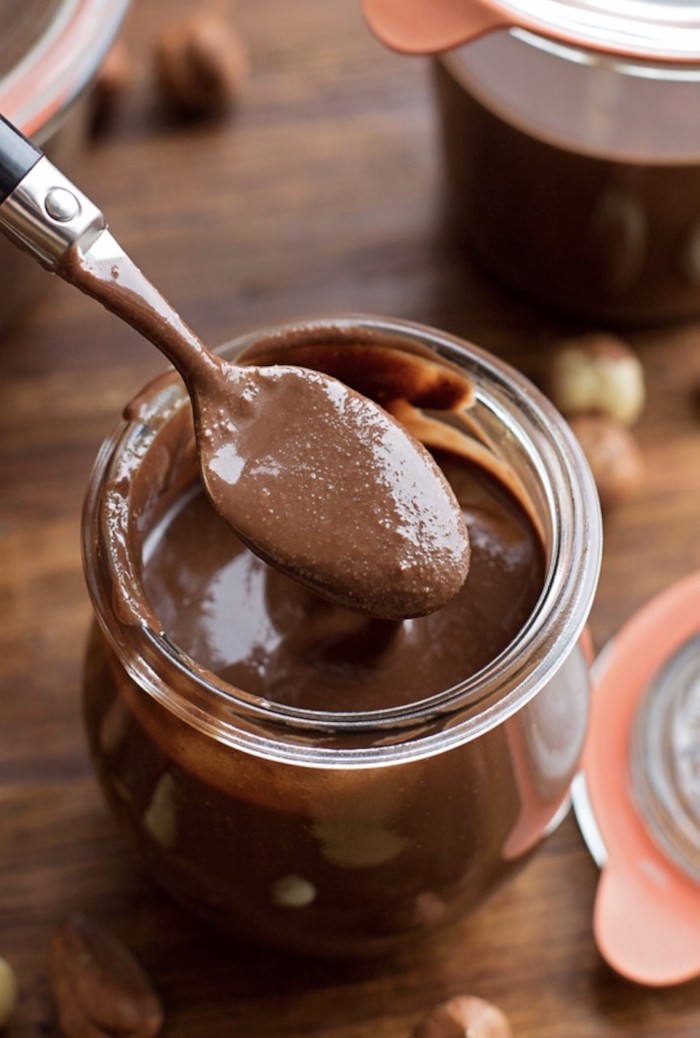 nutella maison comment faire du chocolat liquide a la base de cacao noisettes et lait