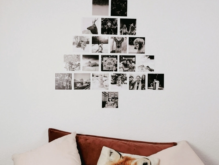 chambre ado déco murale avec photos blanc et noir décoration de noel à faire soi même coussin pastel