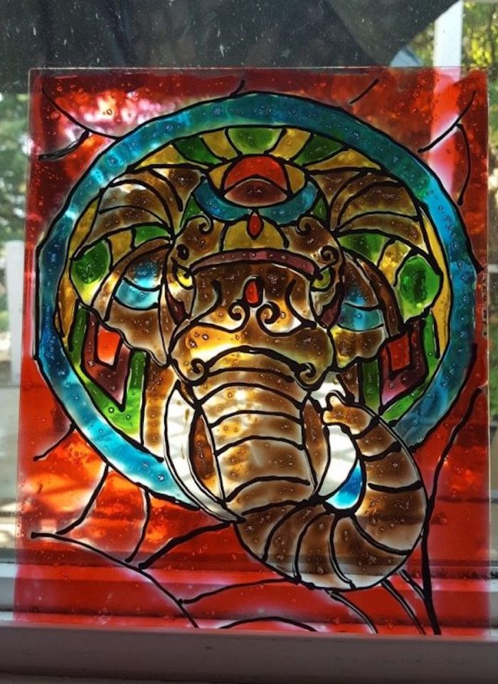 faux stained glass diy 550x755