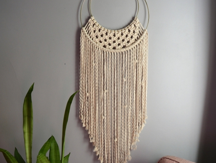 attrape rêve macramé comment décorer les murs dans son salon style boho moderne objet diy