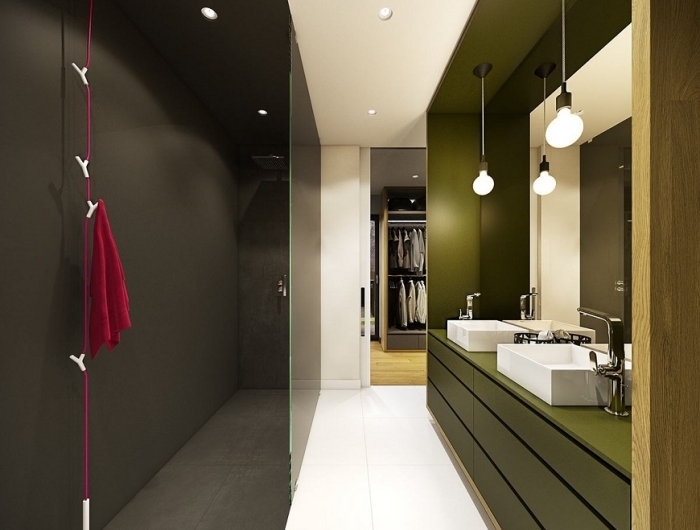 couleur tendance 2021 décoration intérieure design salle de bain aménagement en longuer