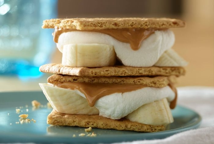 biscuit à la banane beurre d arrachide marshmallow comment faire un dessert gouter simple et gourmand