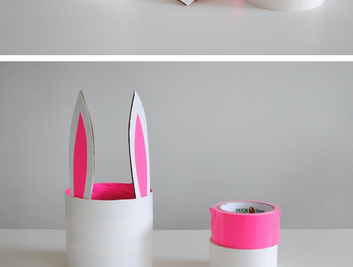 comment fabriquer un panier en papier en forme de lapin activité paques maternelle