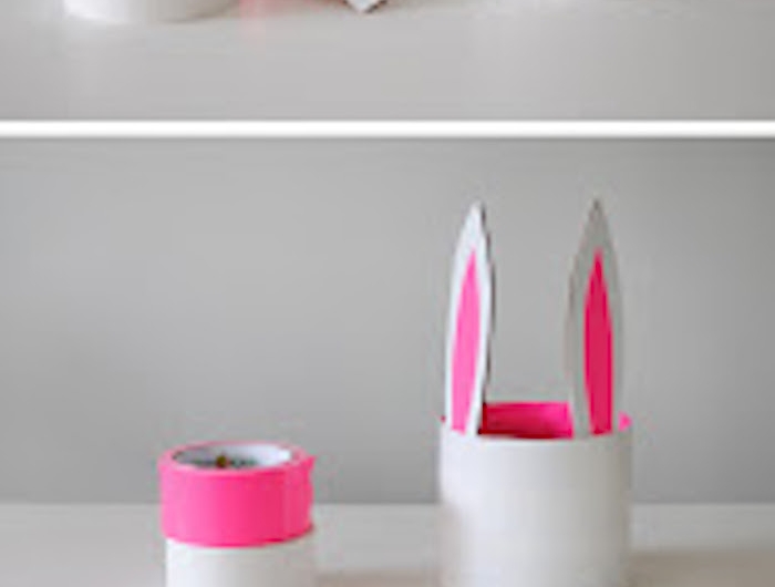 comment fabriquer un panier en papier en forme de lapin activité paques maternelle
