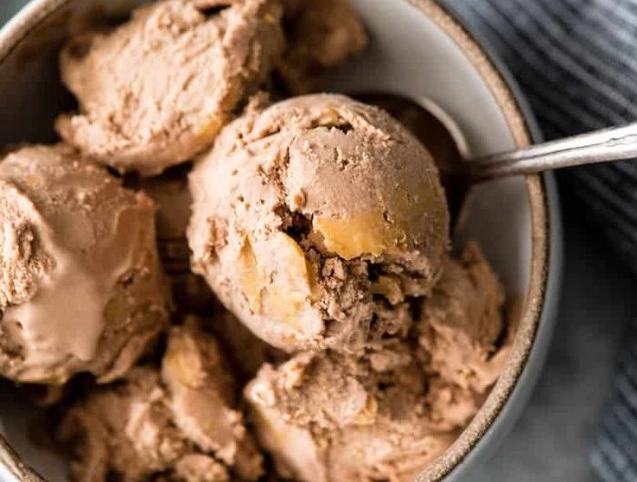comment faire de la glace maison à base de beurre de cacahuète crème de coco miel et cacao recette sans lactose