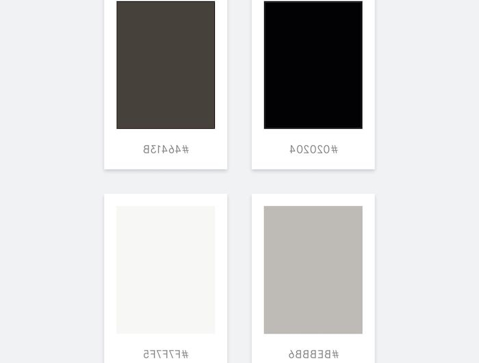 palette des couleurs de base en style minimaliste gris noir et blanc garde robe capsule
