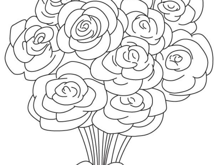 comment dessiner une rose au crayon idée de croquis sans couleur à réaliser par enfant débutant