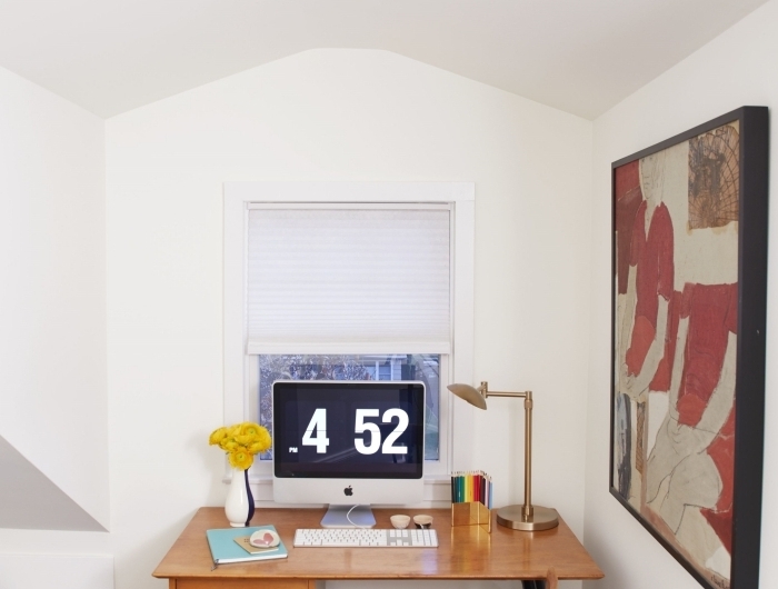 petit espace optimisation idée comment aménager des combles en bureau a domicile compacte