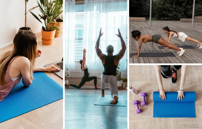 entrainement maison séance de sport avec coaching sportif éducateur yoga exercices