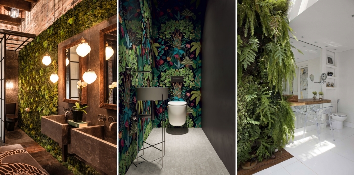 design intérieur décoration nature style contemporain accents métal lavabo béton poutres bois apparentes