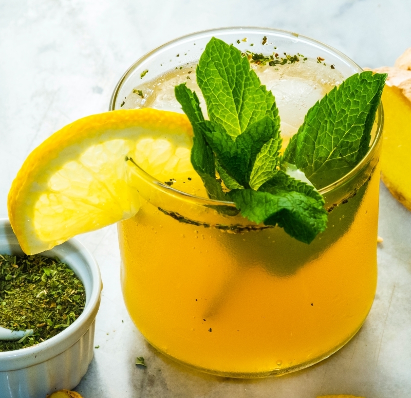 cocktail sans alcool mojito mangue jus citron verte menthe fraîche