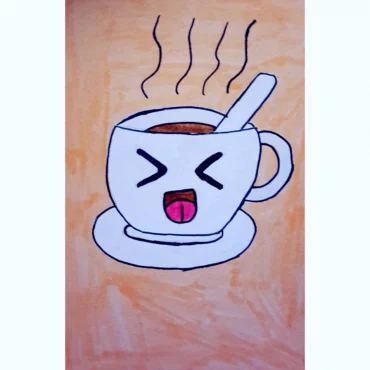 dessin tasse de cafe kawaii