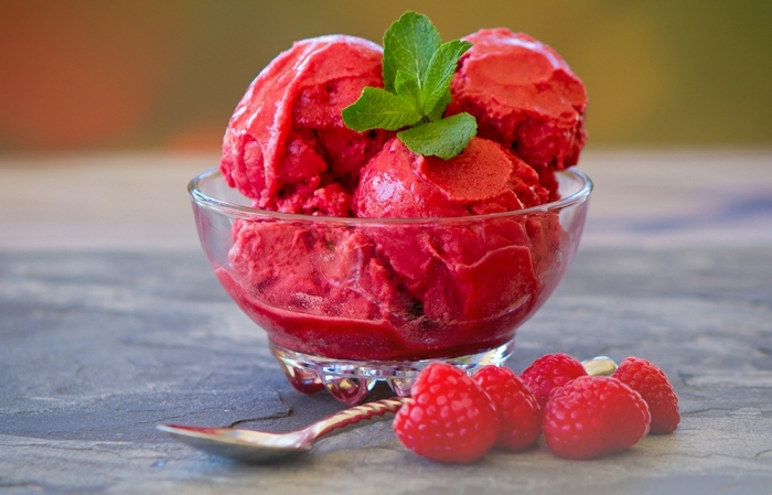 sorbet framboise recette pour l'été