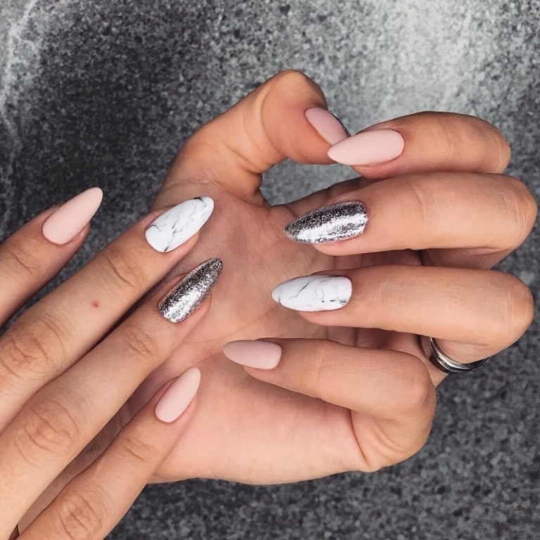 Ongle Marbre Gris