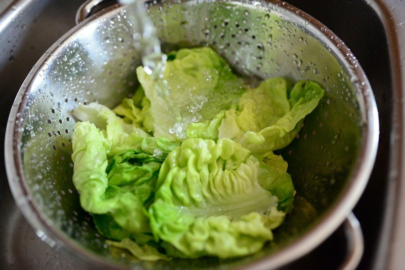 comment laver une salade laver la laitue dans un bol