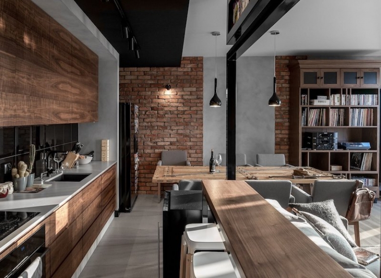 Comment adopter une cuisine style industriel en noir et bois – nos