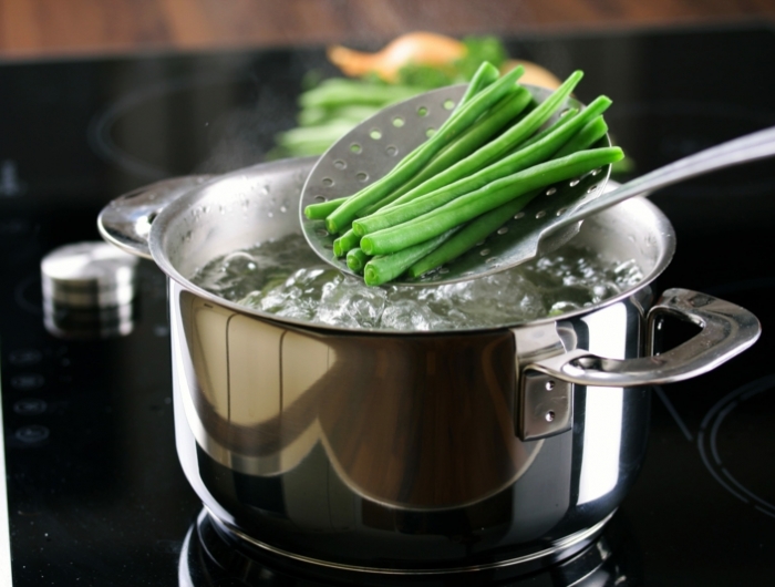 cuisson haricots verts eau bouillante blanchir les haricots verts