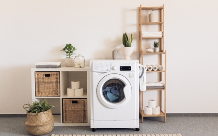 déco salle de bain panier tressé machine a laver qui pue tapis bain