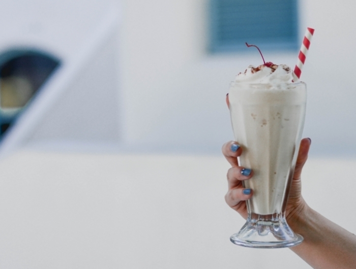 milkshake facile recette banane boisson froide lait végétal