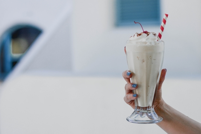 milkshake facile recette banane boisson froide lait végétal