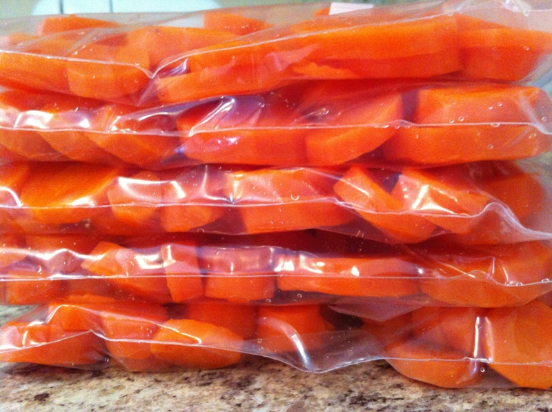 comment conserver les carottes carottes coupées dans un sac hermétique