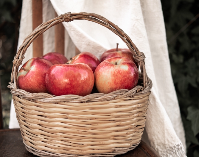comment conserver les pommes photo esthétique d un panier de pomme