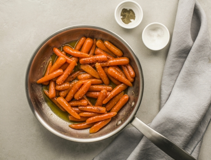congeler des carottes petites carottes cuites à poêle