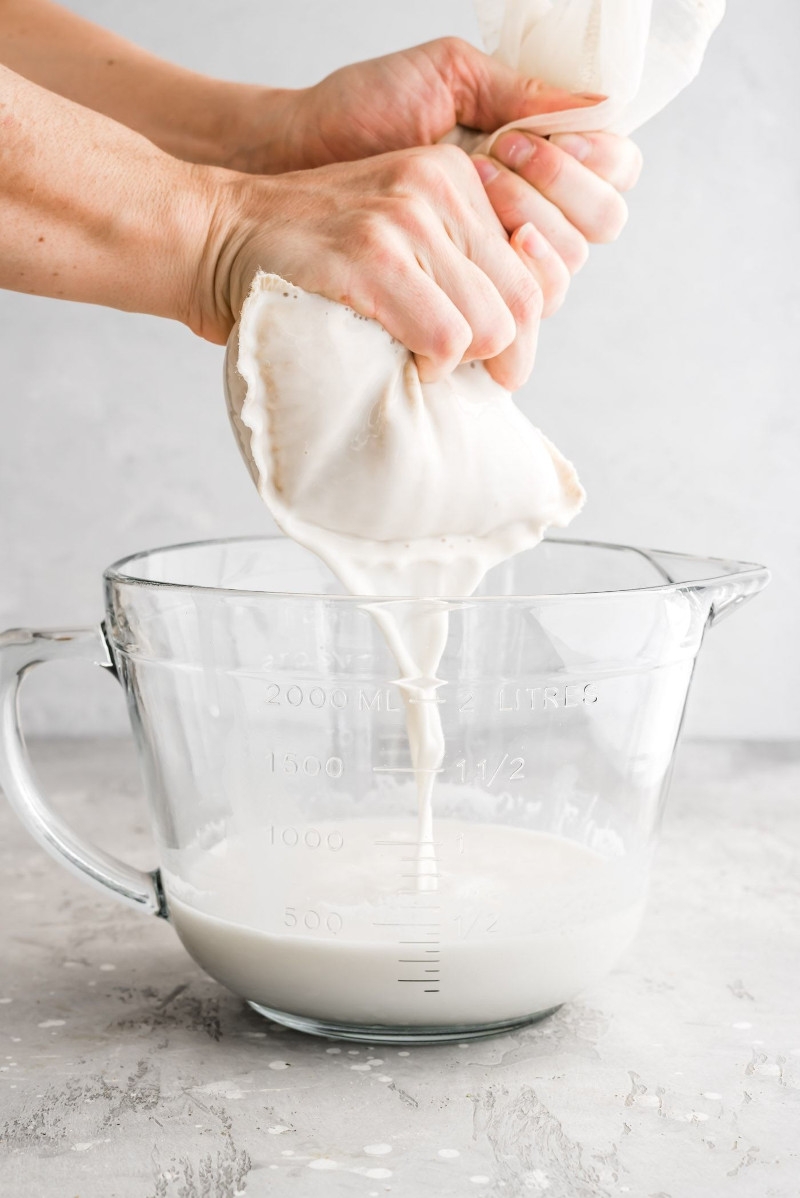 lait d avoine maison sac à lait de noix un grand bol