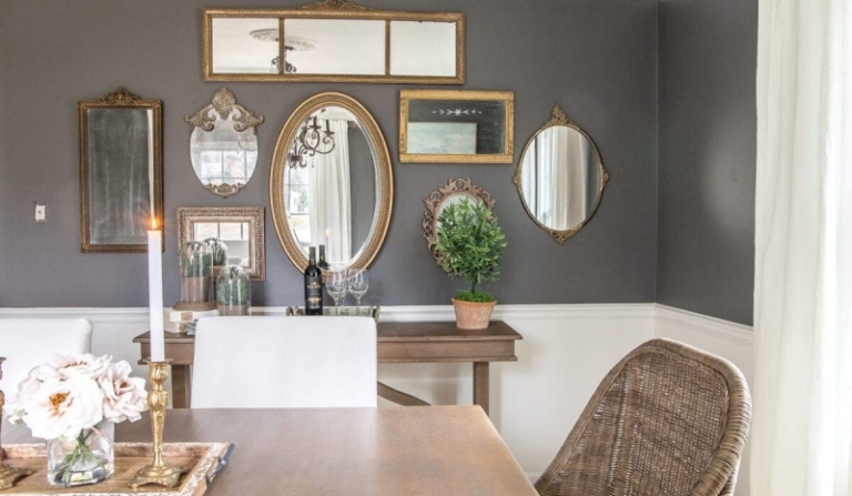 Déco avec plusieurs miroirs sur un mur : zoom sur la tendance