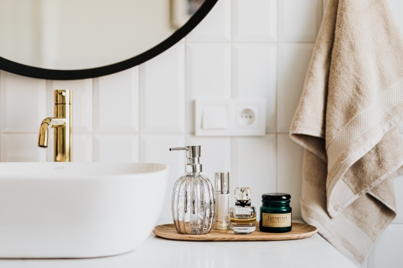 robinet or nettoyage produits naturels joint carrelage salle de bain
