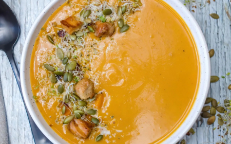 soupe a la courge et aux graines gouts d automne