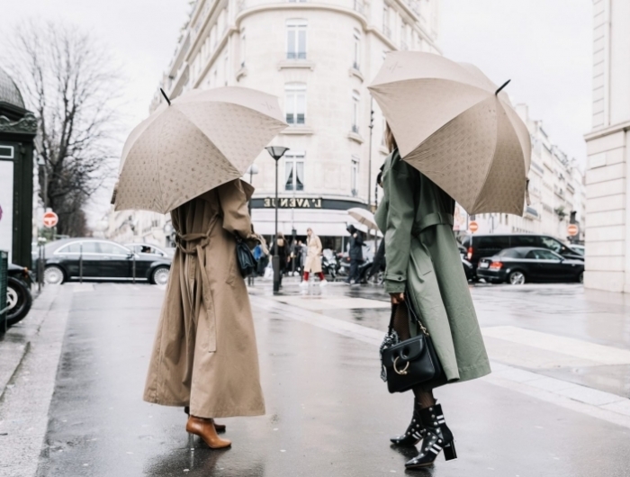 vetement de pluie femme parapluie accessoires mode automne