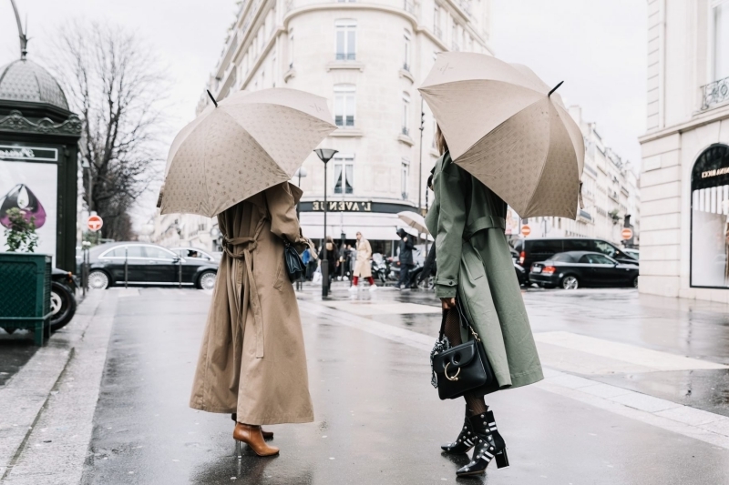 vetement de pluie femme parapluie accessoires mode automne