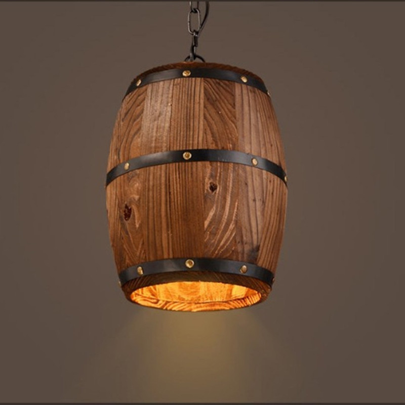 vieux tonneau en bois à vendre déco intérieure unique lampe en bois de tonneau
